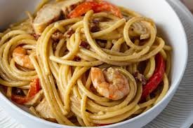 Shrimp Carbonara (Spaghetti)